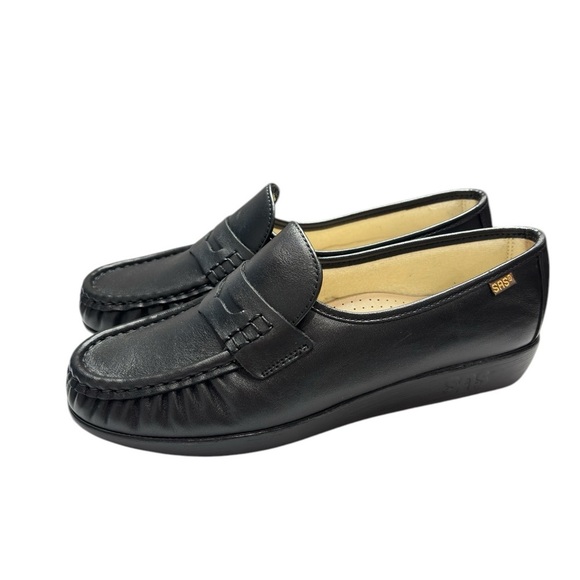 SAS Classic Womens Loafer Comfort Shoe Size 9 Black Handsewn Made in USA   NEW! - Picture 12 of 16